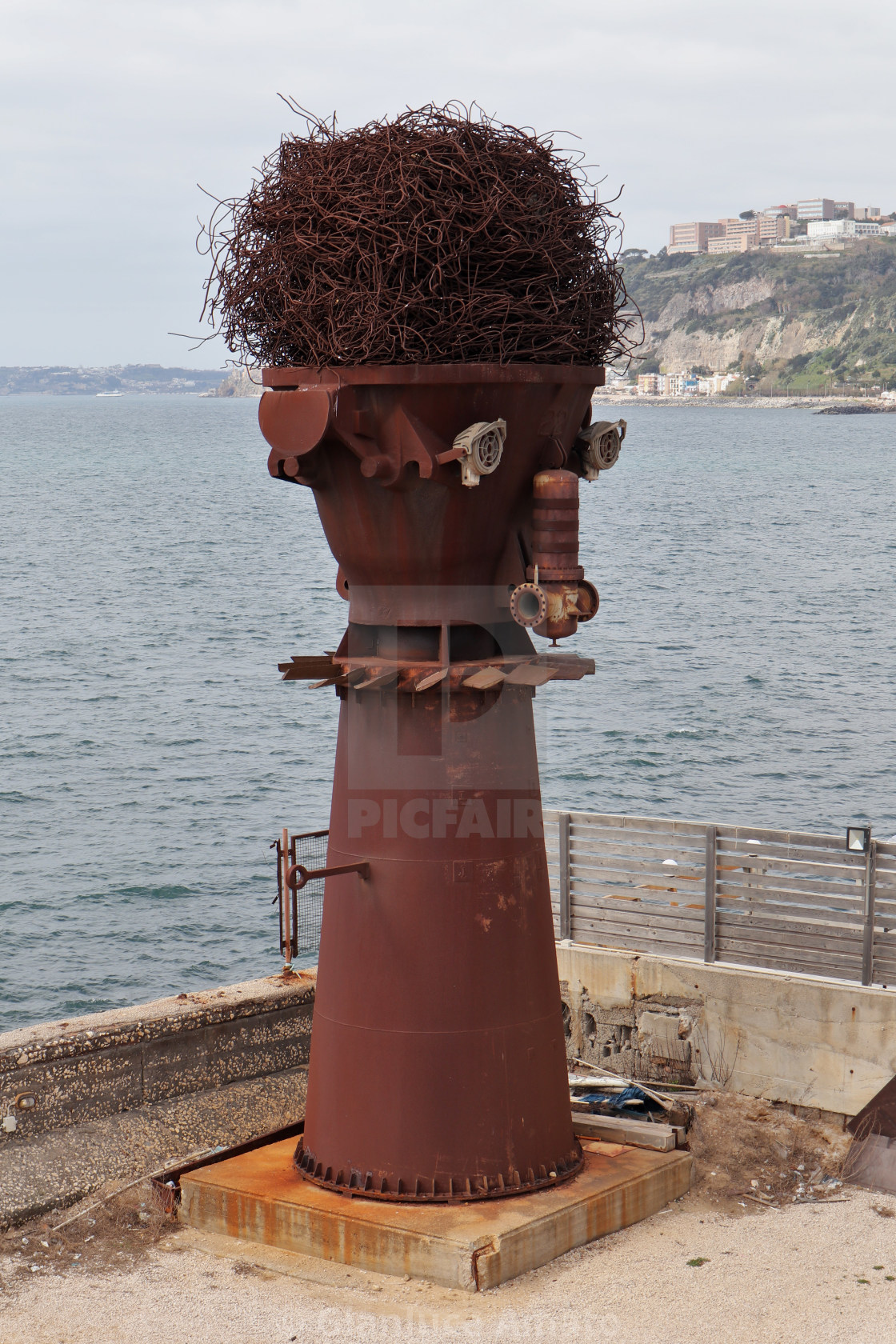 "Bagnoli - Scultura dell'Italsider" stock image