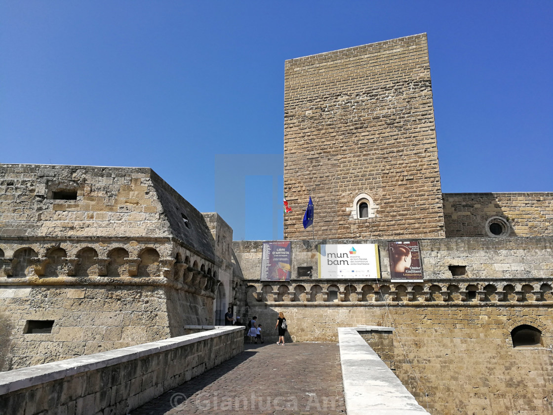 "Bari - Entrata del castello" stock image