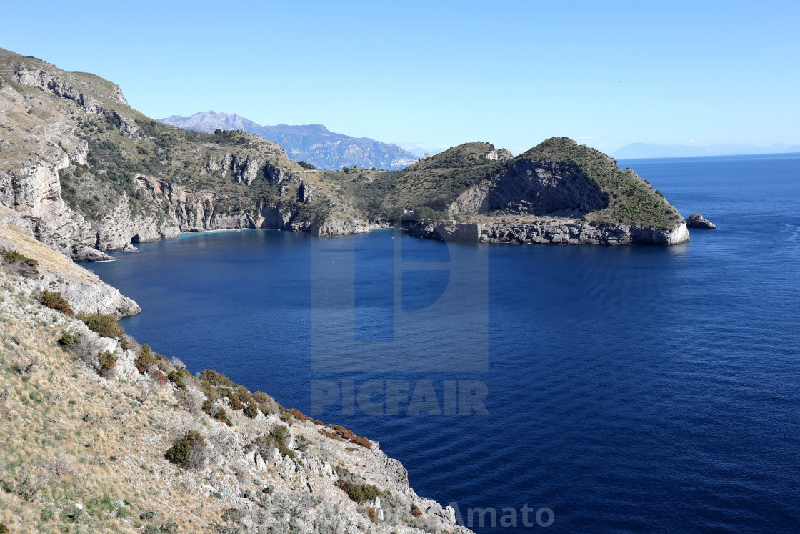 "Termini - Baia di Jeranto da Punta Campanella" stock image