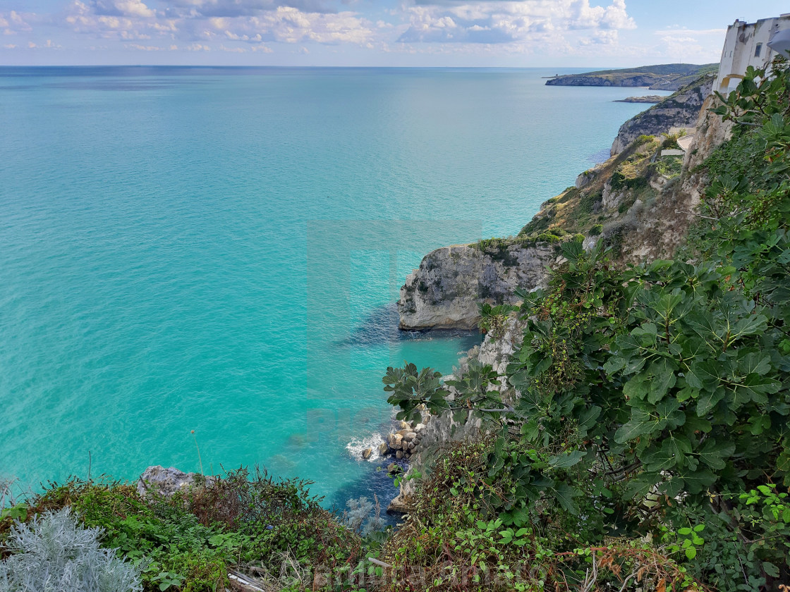 "Peschici - Panorama da via Castello" stock image