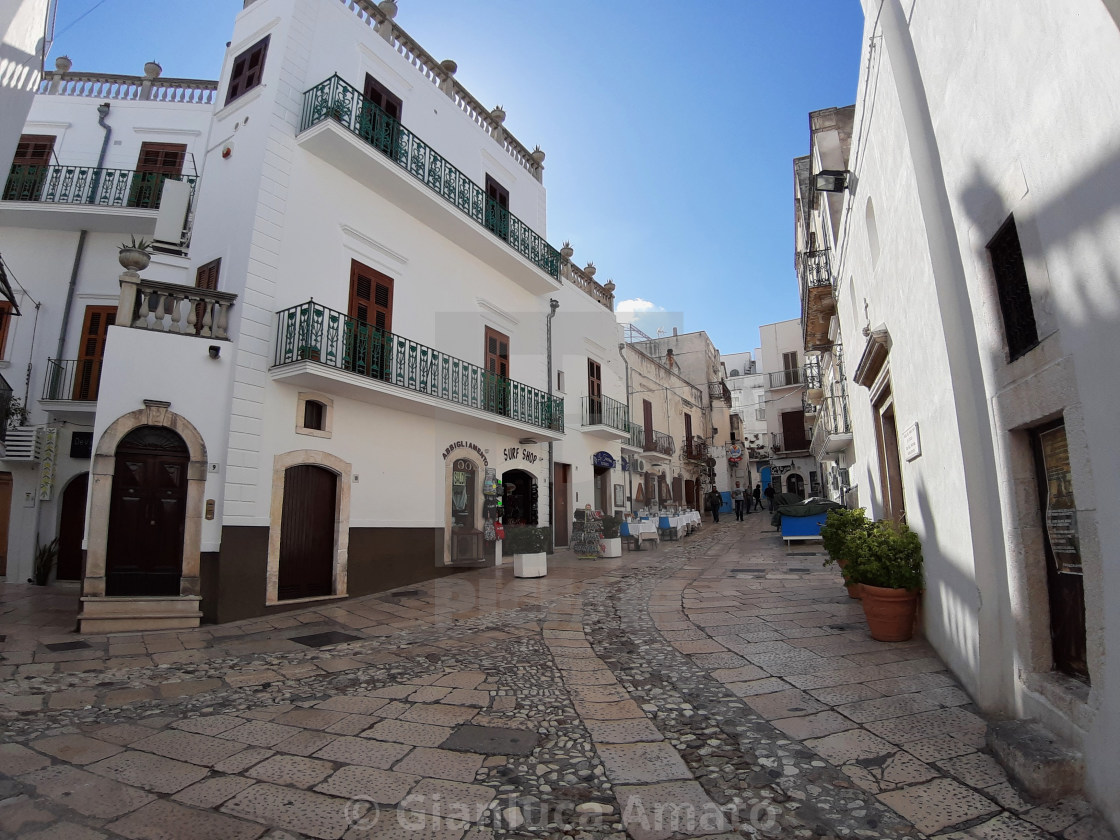 "Peschici - Piazzetta del borgo" stock image