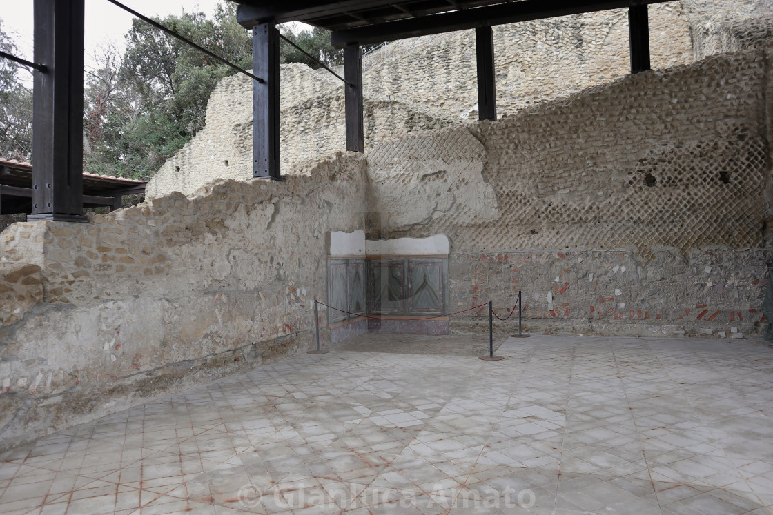 "Napoli - Resti del Parco Archeologico di Pausilypon" stock image