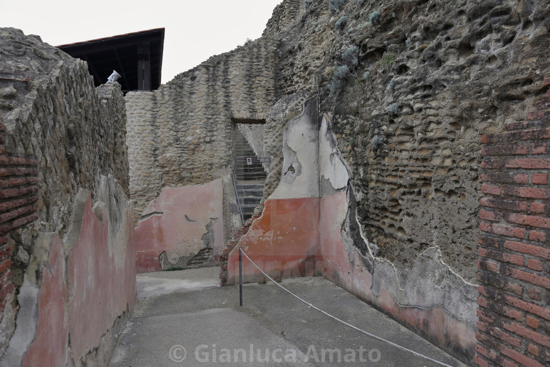 "Napoli - Rovine del Parco Archeologico di Pausilypon" stock image