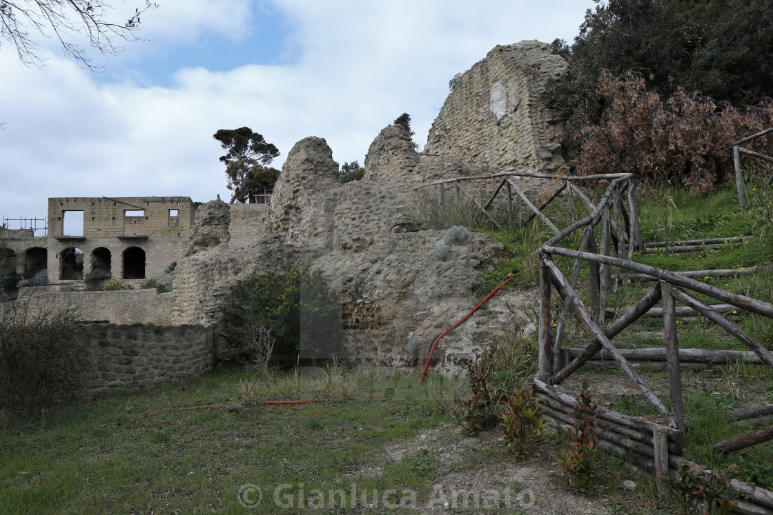 "Napoli - Scorcio del teatro del Parco Archeologico di Pausilypon" stock image