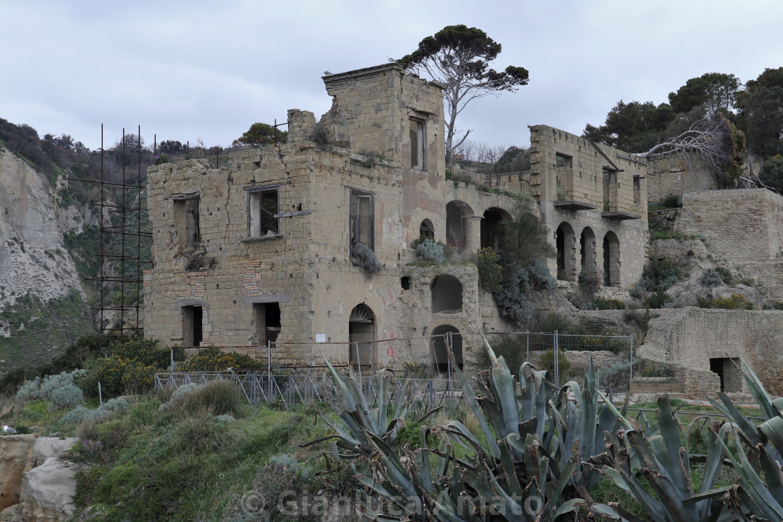 "Napoli - Scorcio della Villa Imperiale di Pausilypon" stock image