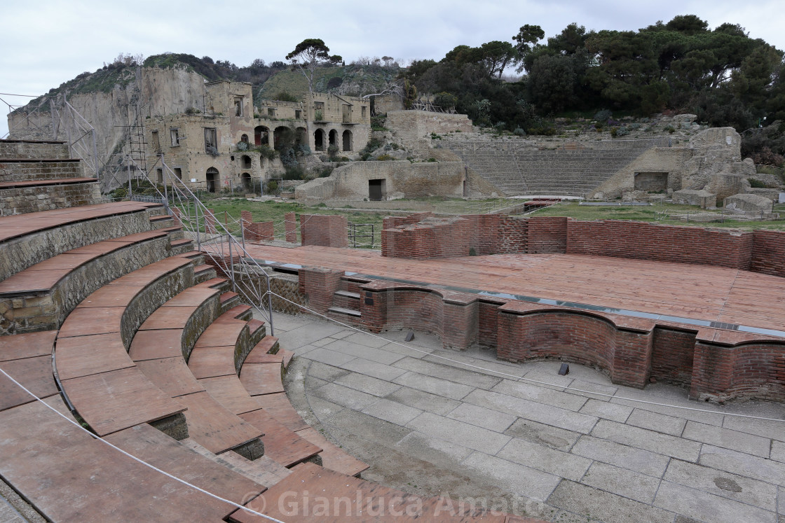 "Napoli - Teatro Odeion del Parco Archeologico di Pausilypon" stock image