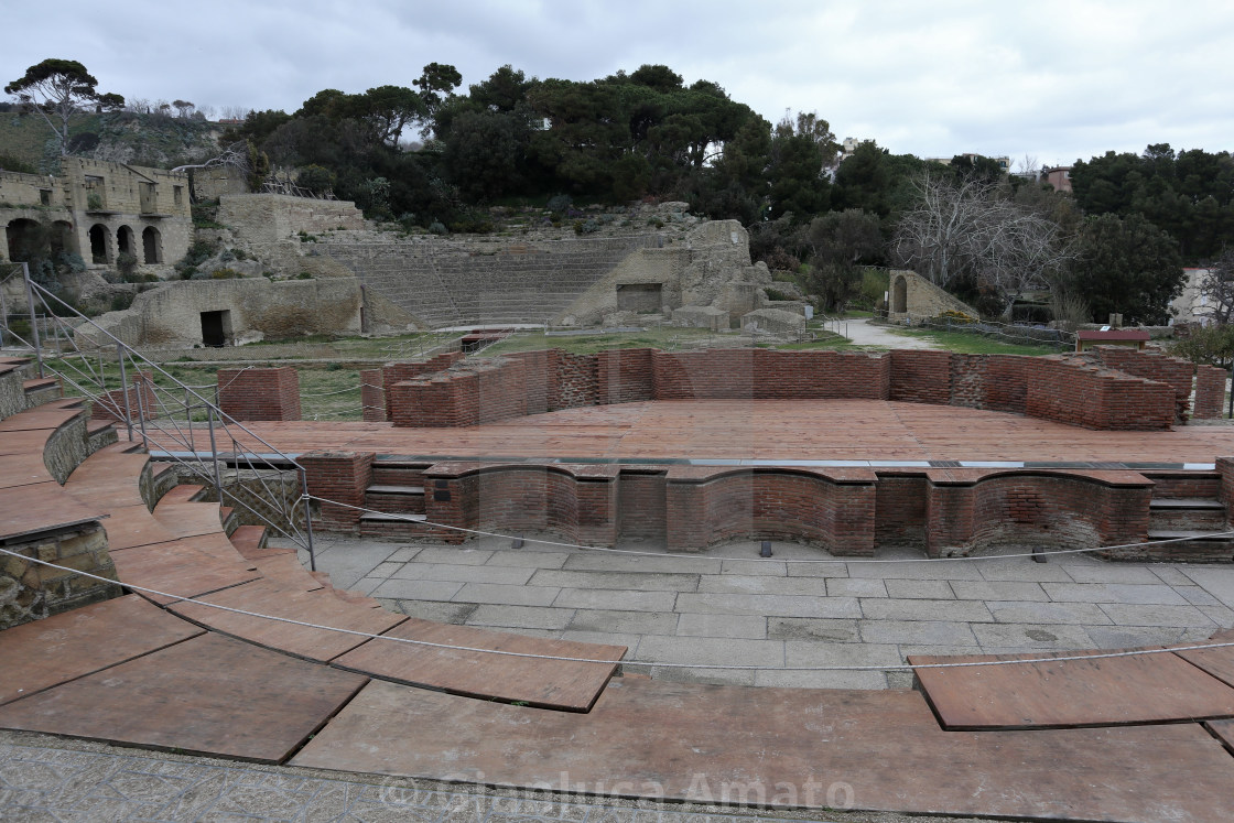 "Napoli - Teatri del Parco Archeologico di Pausilypon" stock image