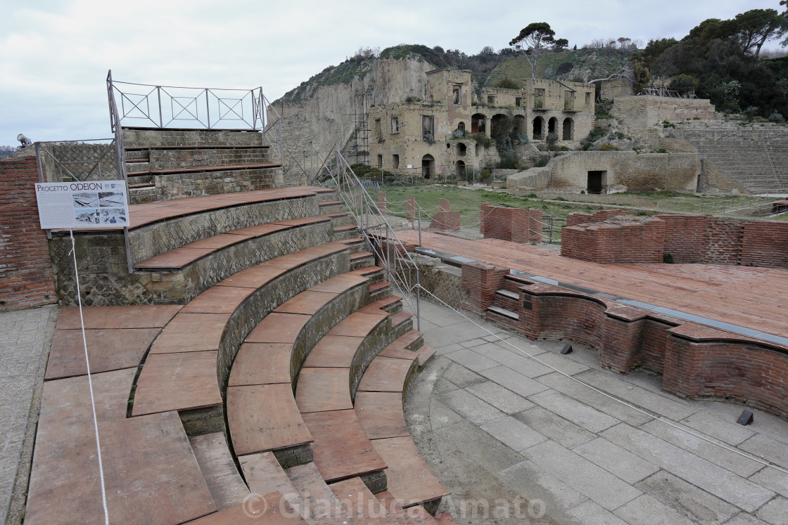 "Napoli - Teatro Odeion al Parco Archeologico di Pausilypon" stock image