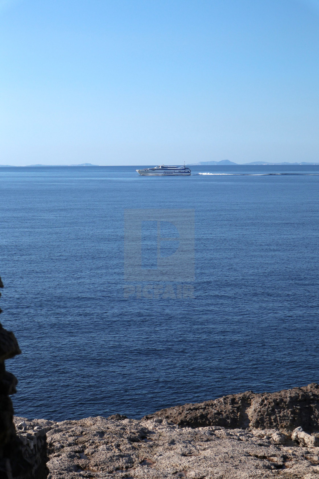 "Sorrento - Traghetto dai Bagni Regina Giovanna" stock image