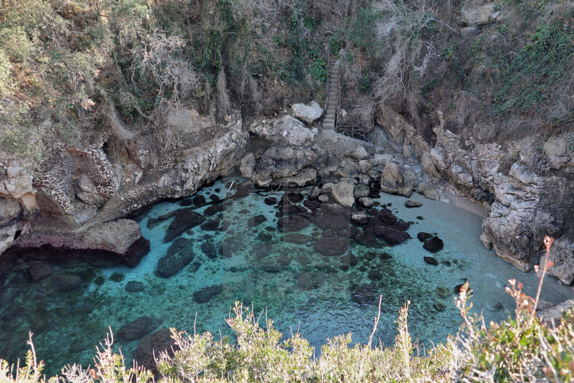 "Sorrento - Spiaggia dei Bagni Regina Giovanna" stock image