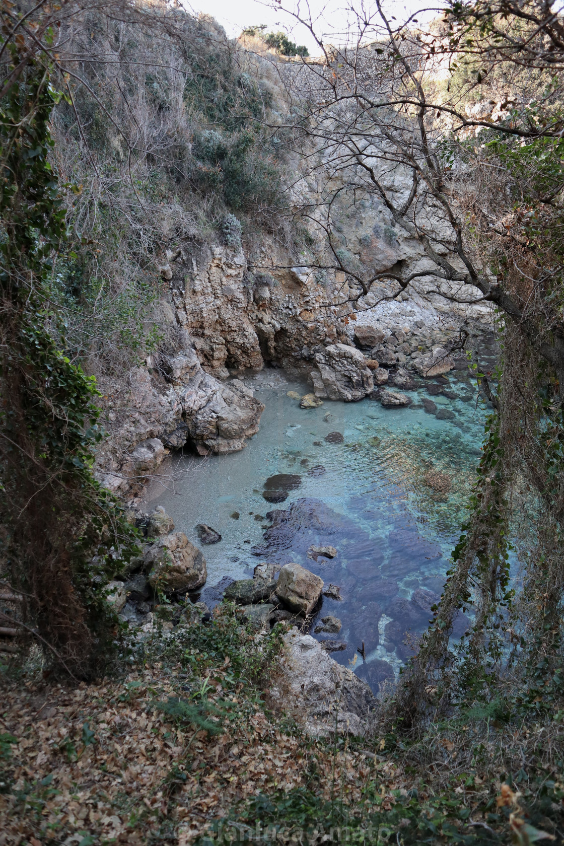 "Sorrento - Scorcio della spiaggia dei Bagni Regina Giovanna" stock image