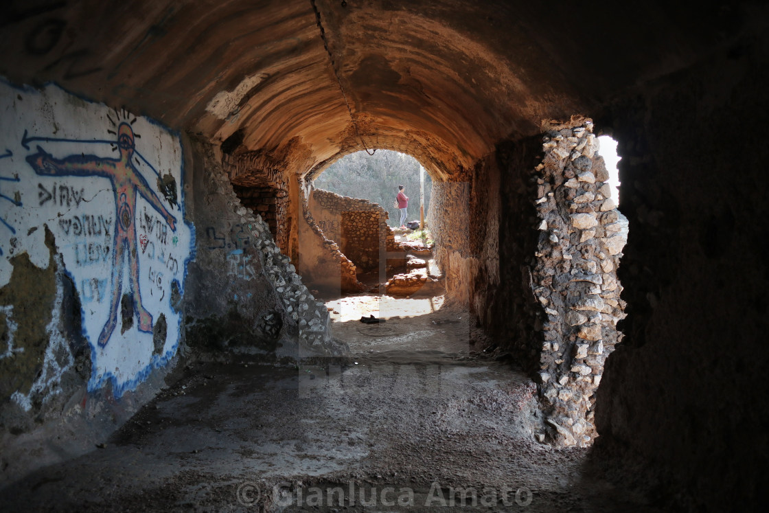 "Sorrento - Scorcio interno dei Bagni Regina Giovanna" stock image