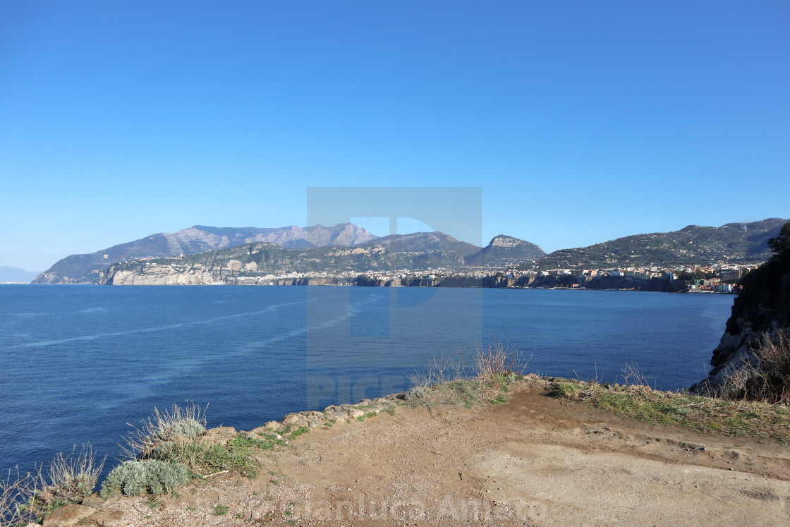 "Sorrento - Scorcio panoramico dai Bagni Regina Giovanna" stock image