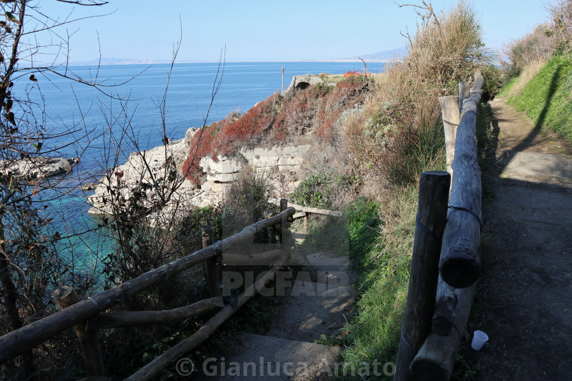 "Sorrento - Sentiero per i Bagni Regina Giovanna" stock image