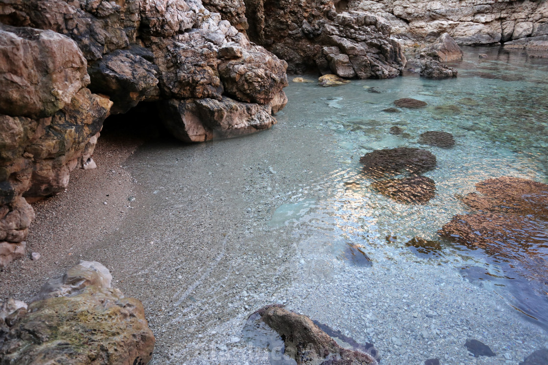 "Sorrento - Spiaggia dei Bagni della Regina Giovanna" stock image