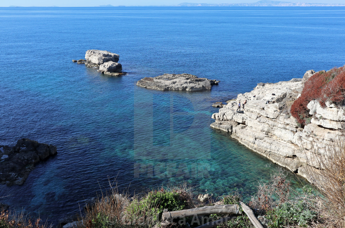 "Sorrento - Scogli ai Bagni Regina Giovanna" stock image