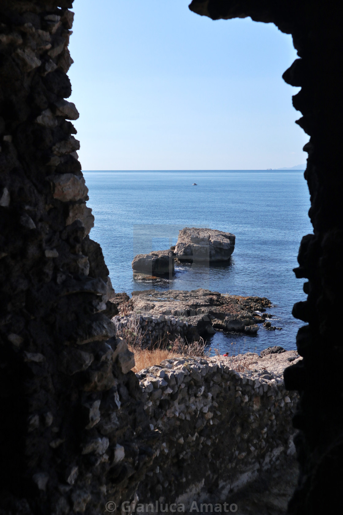 "Sorrento - Scorcio dall'interno dei Bagni Regina Giovanna" stock image