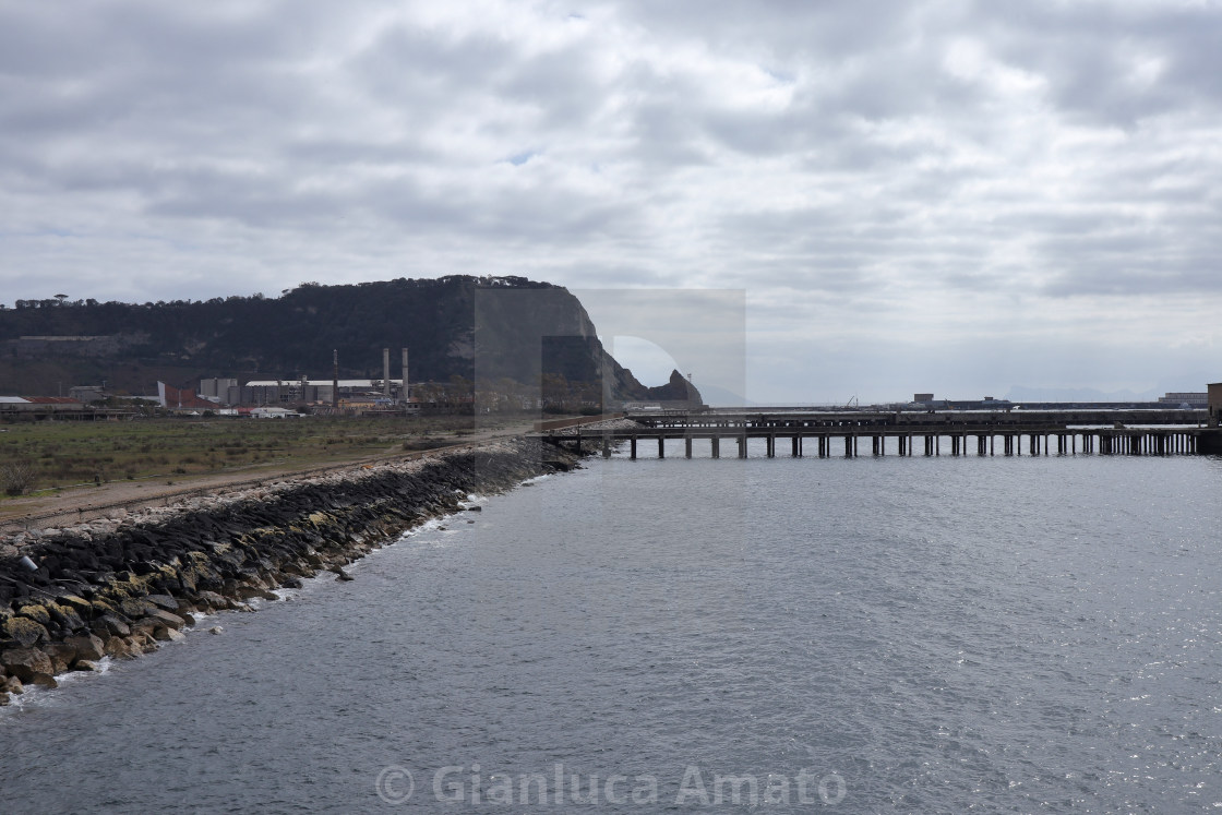 "Bagnoli - Panorama costiero dal Pontile Nord" stock image