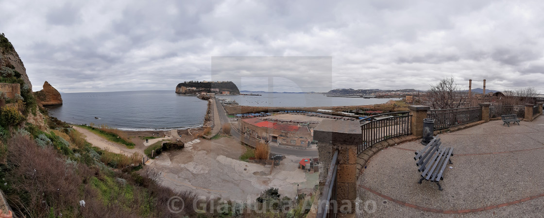 "Bagnoli - Panoramica dalla terrazza di Discesa Coroglio" stock image