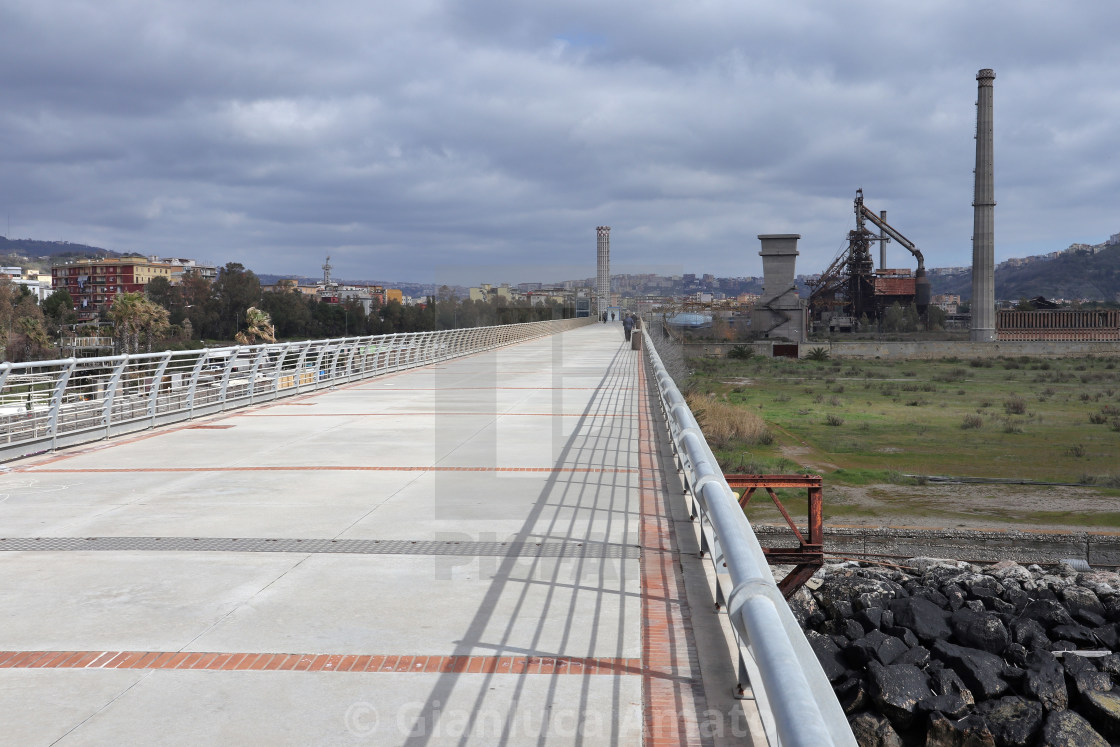 "Bagnoli - Pontile nord dell'ex Italsider" stock image