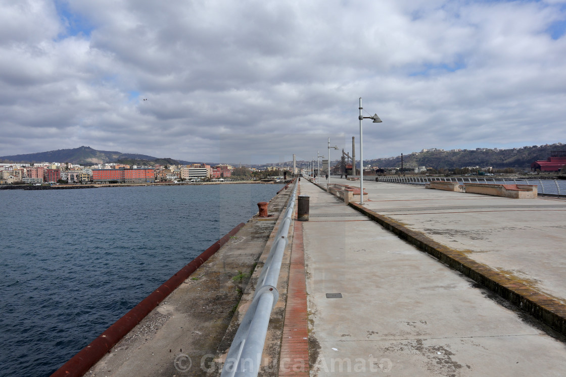 "Bagnoli - Pontile nord dell'ex area industriale" stock image