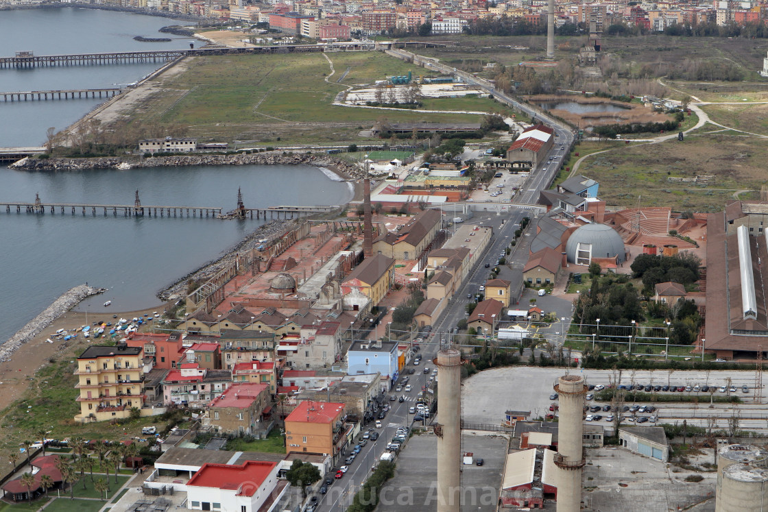 "Napoli - Città della Scienza dal Parco Virgiliano" stock image