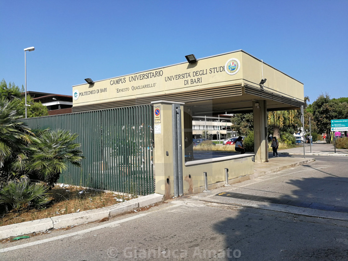 "Ingresso del Campus Universitario di Bari" stock image