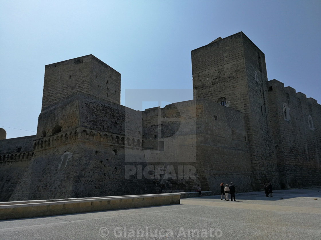 "Bari - Castello svevo in controluce" stock image