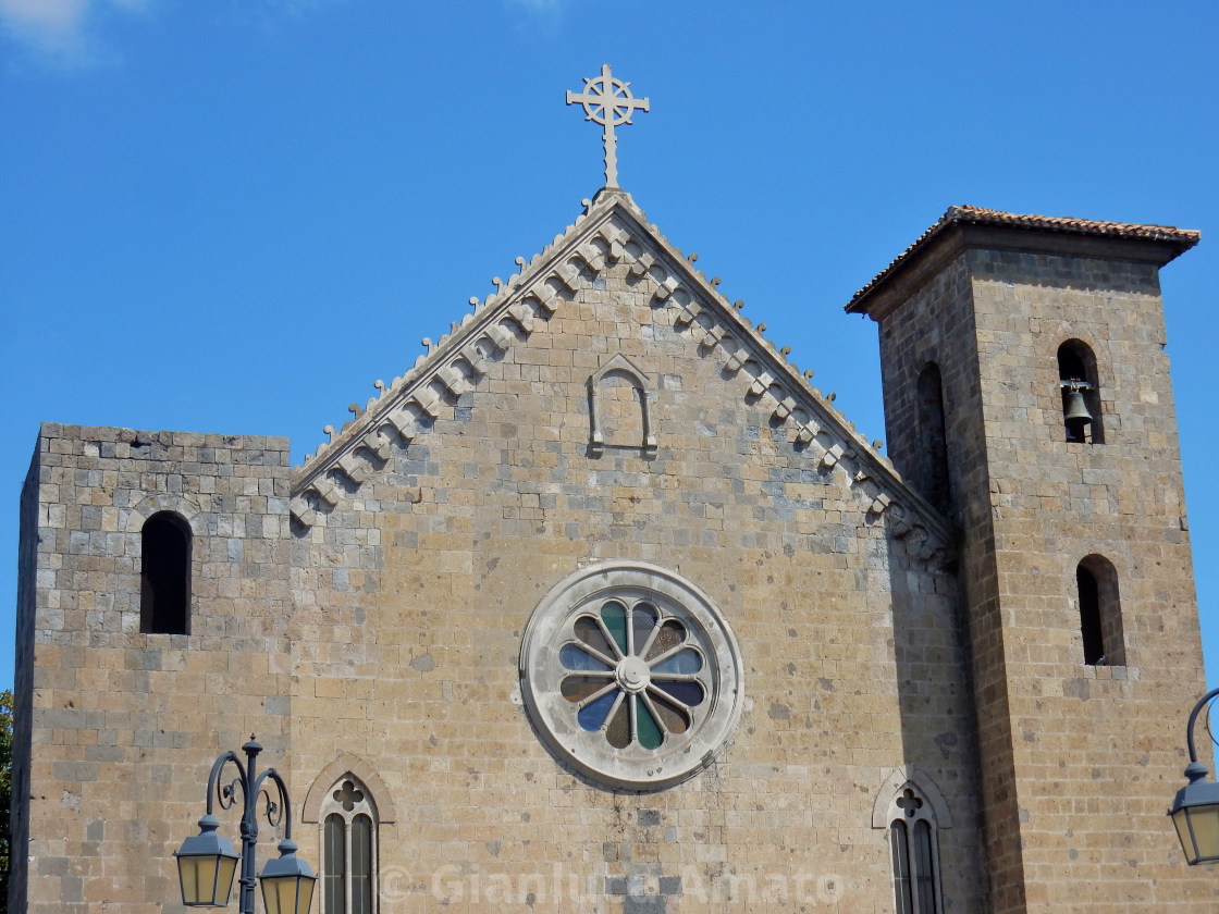 "Bolsena - Facciata di San Salvatore" stock image