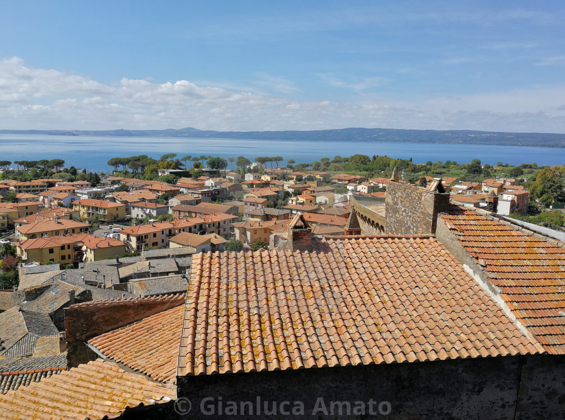 "Bolsena - Panorama dal castello" stock image