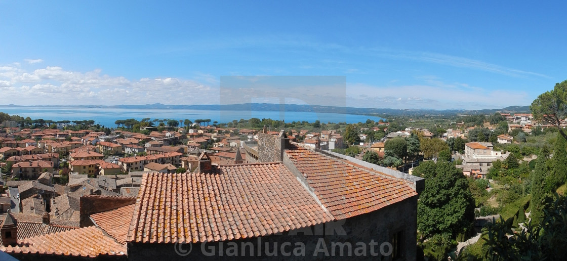 "Bolsena - Panoramica dal castello" stock image