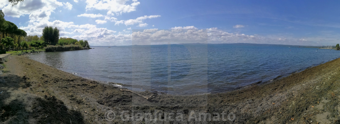 "Bolsena - Panoramica dalla riva del lago" stock image