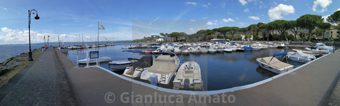 "Bolsena - Panoramica del porto" stock image