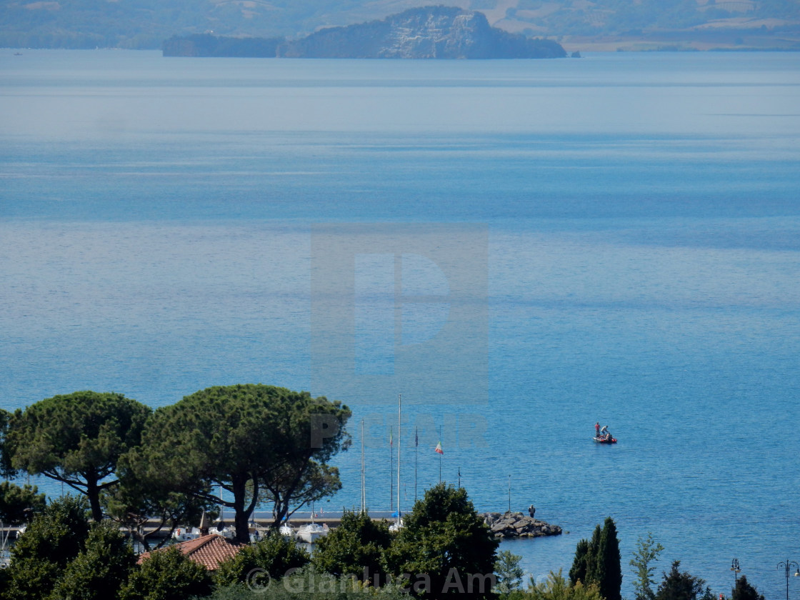 "Bolsena - Scorcio del lago dal castello" stock image