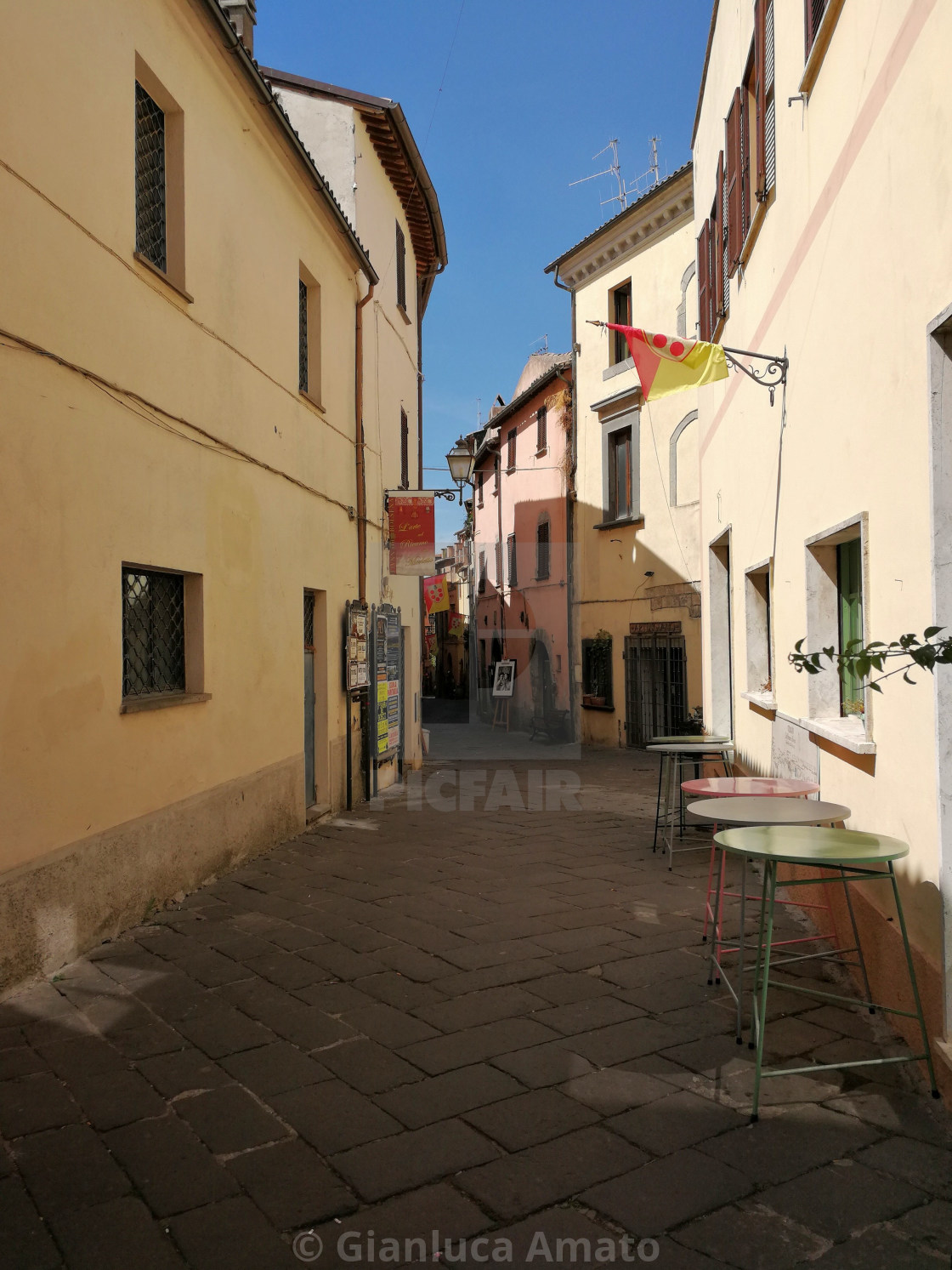 "Bolsena - Vicolo del centro storico" stock image