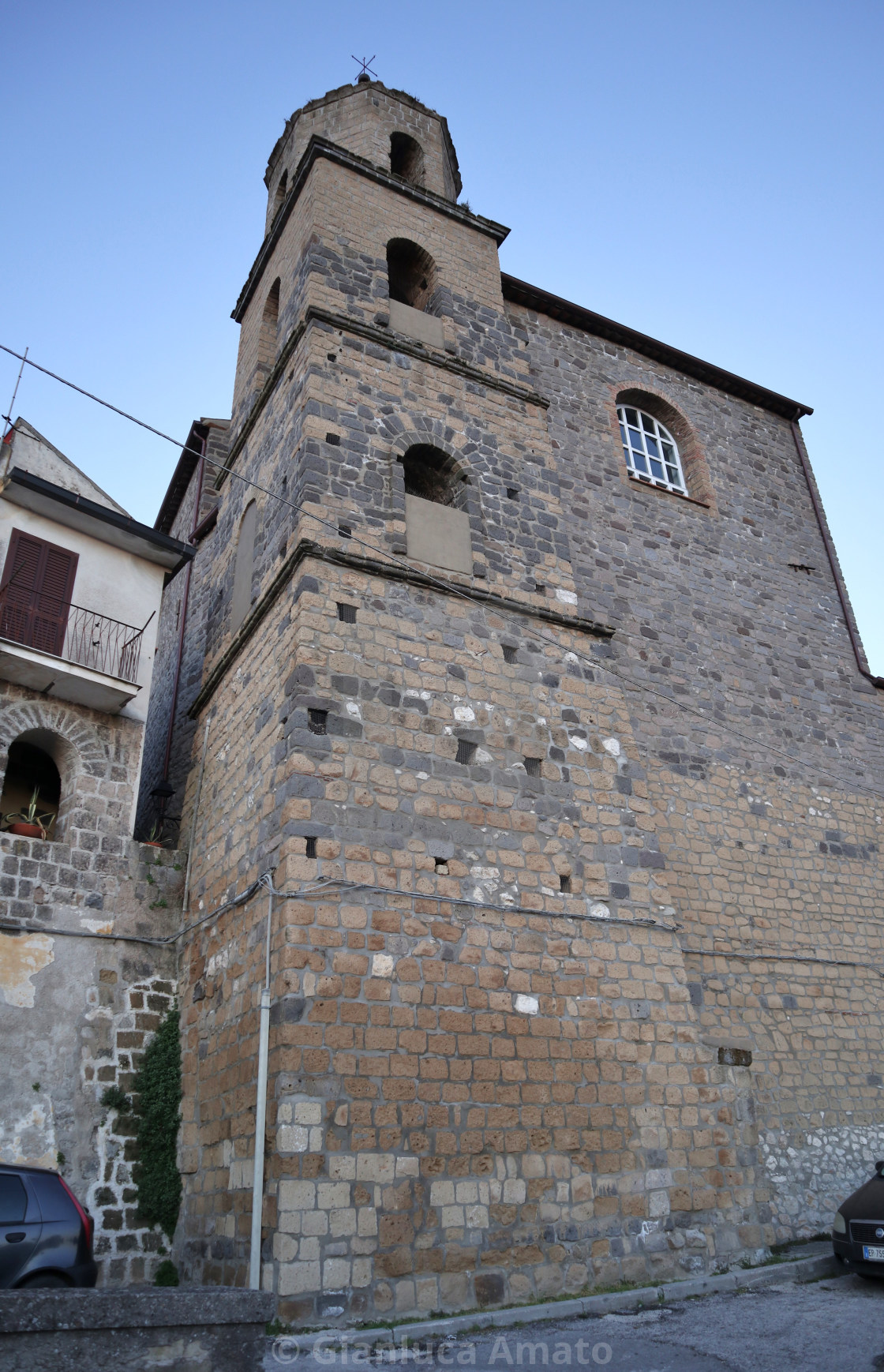 "Caiazzo - Campanile di San Pietro del Franco" stock image