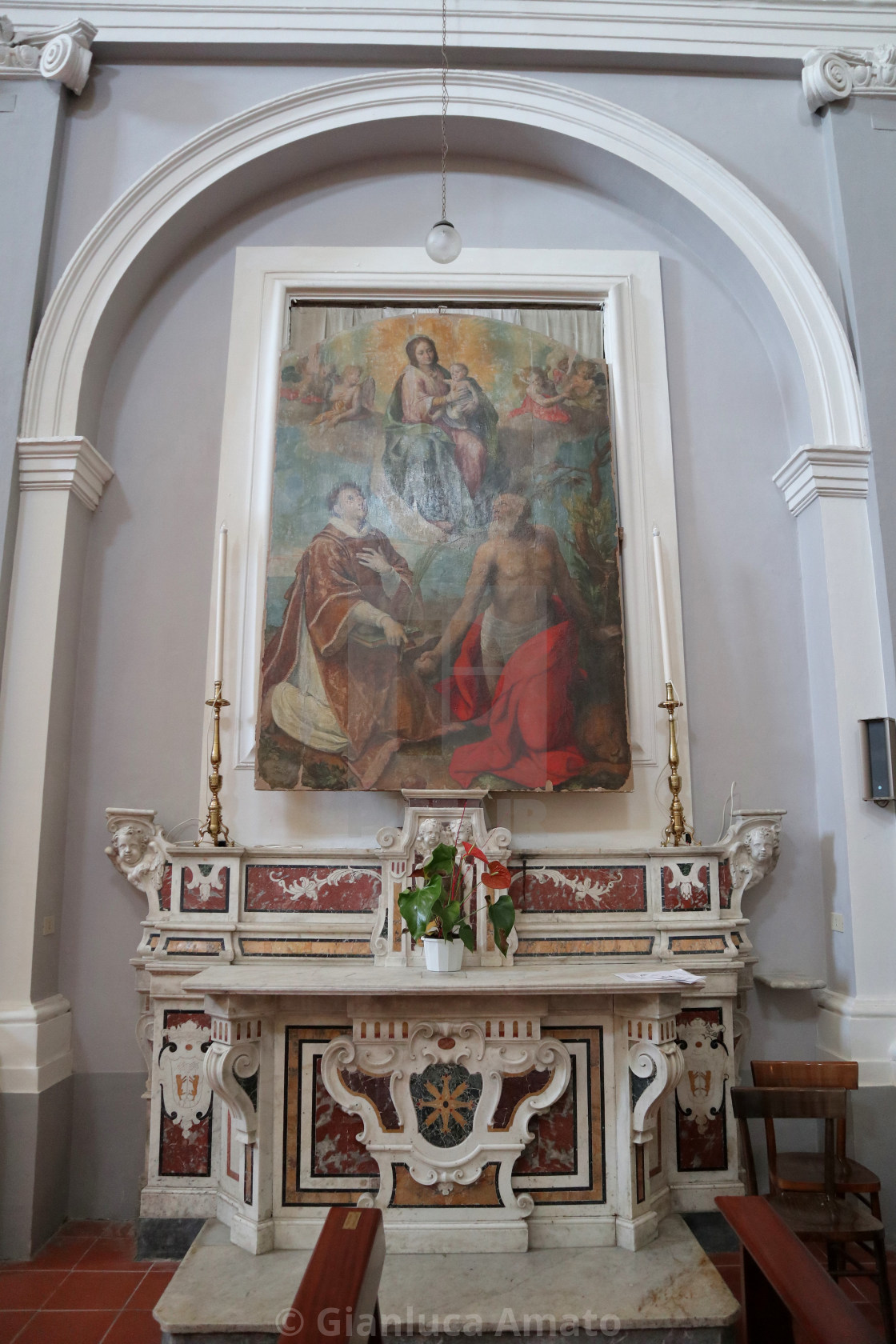 "Caiazzo - Cappella sinistra della chiesa di San Francesco" stock image