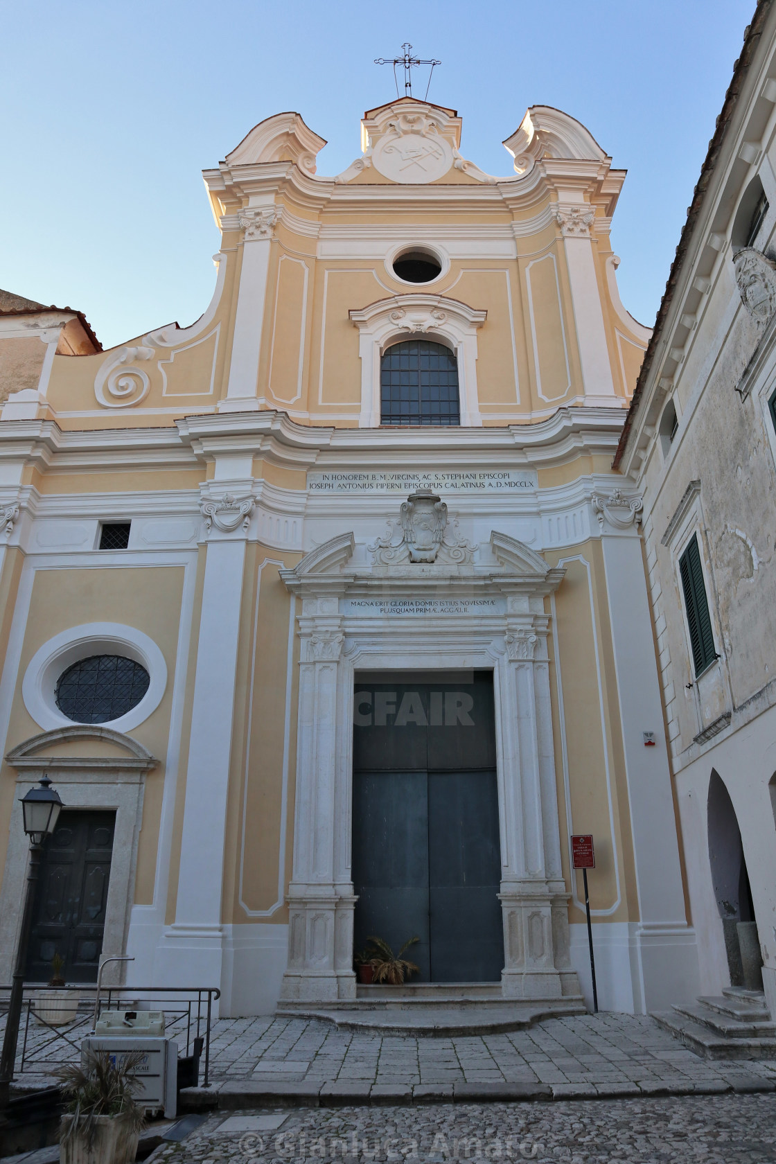 "Caiazzo - Facciata del Duomo" stock image