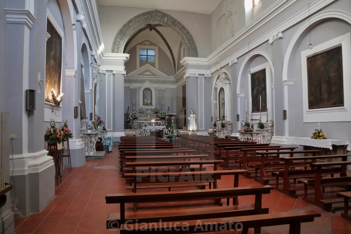 "Caiazzo - Interno della chiesa di San Francesco" stock image