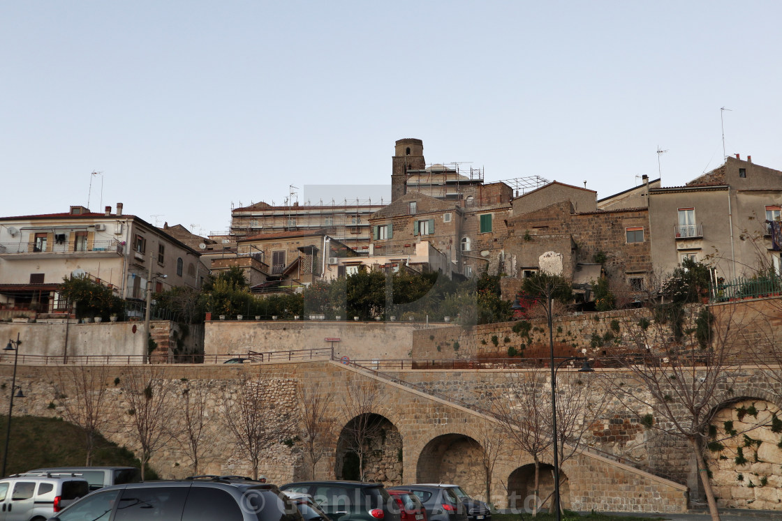 "Caiazzo - Il borgo al tramonto" stock image