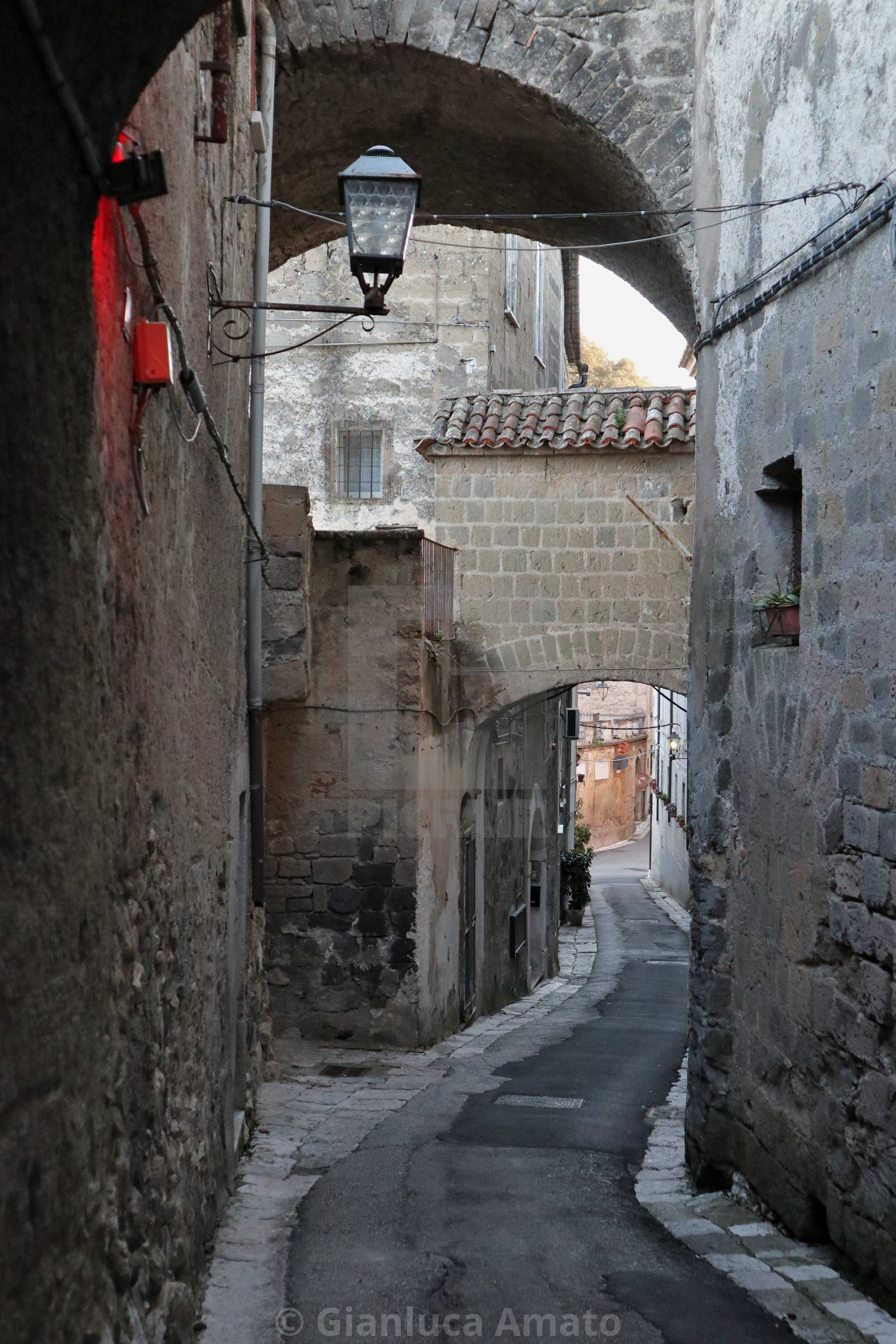 "Caiazzo - Vicolo del centro storico" stock image