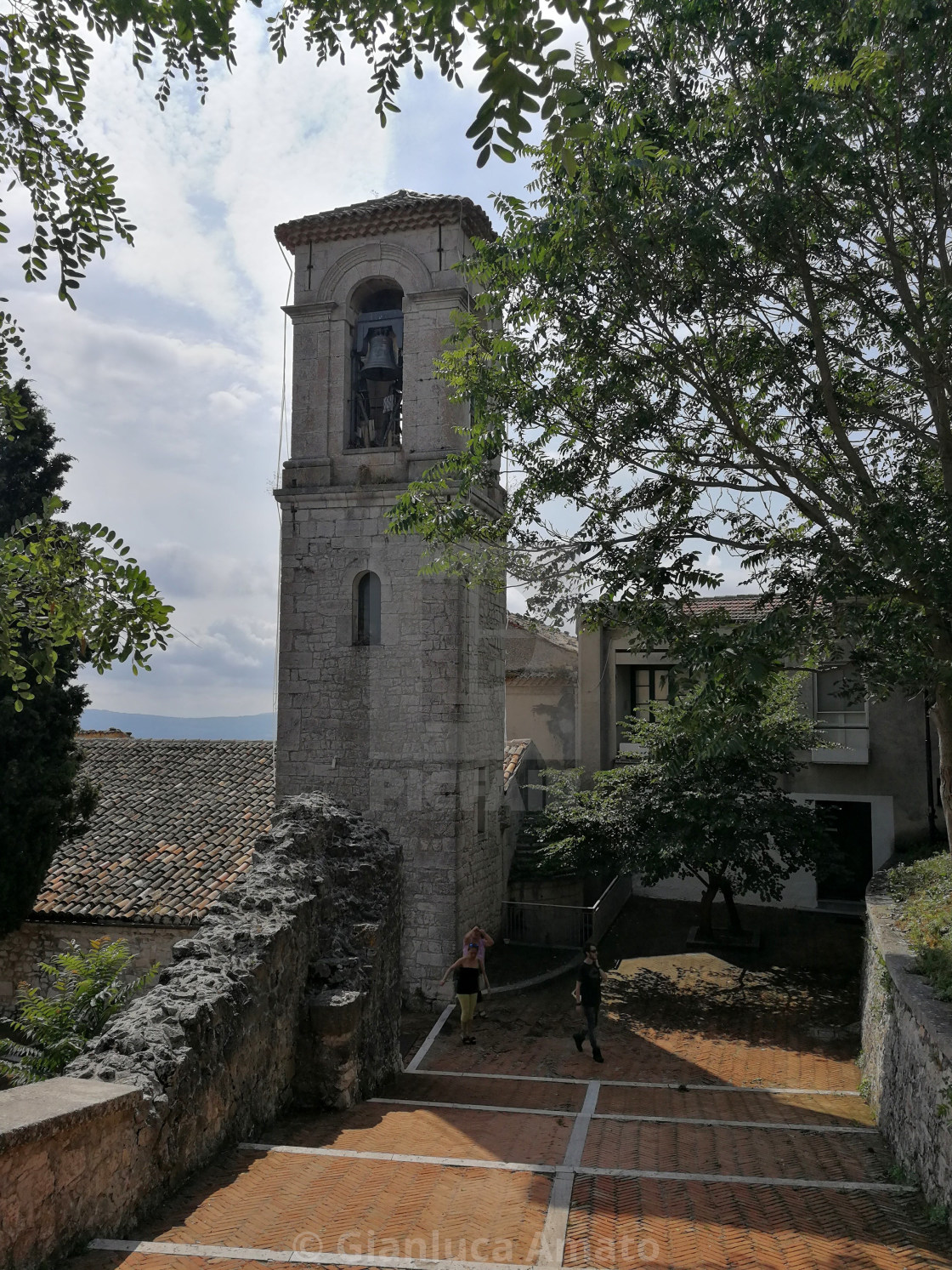 "Campobasso – Campanile della chiesa di San Bartolomeo" stock image