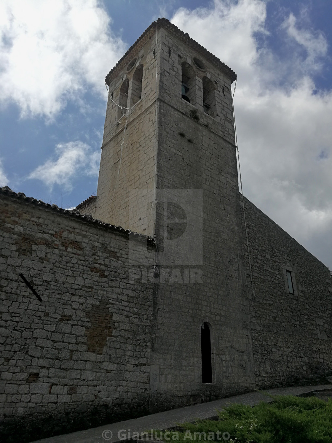 "Campobasso - Campanile della chiesa di San Giorgio" stock image