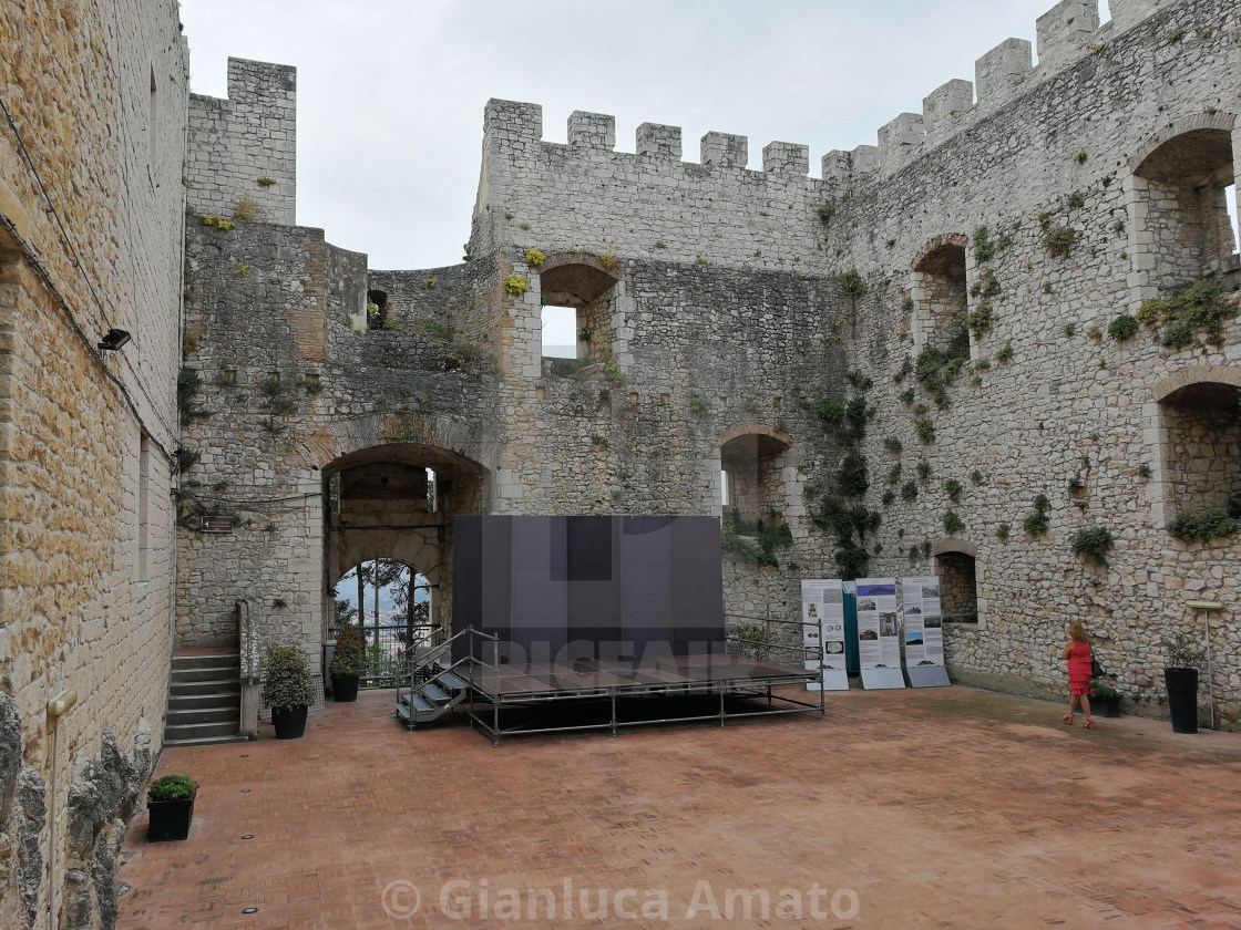 "Campobasso – Cortile del Castello Monforte" stock image