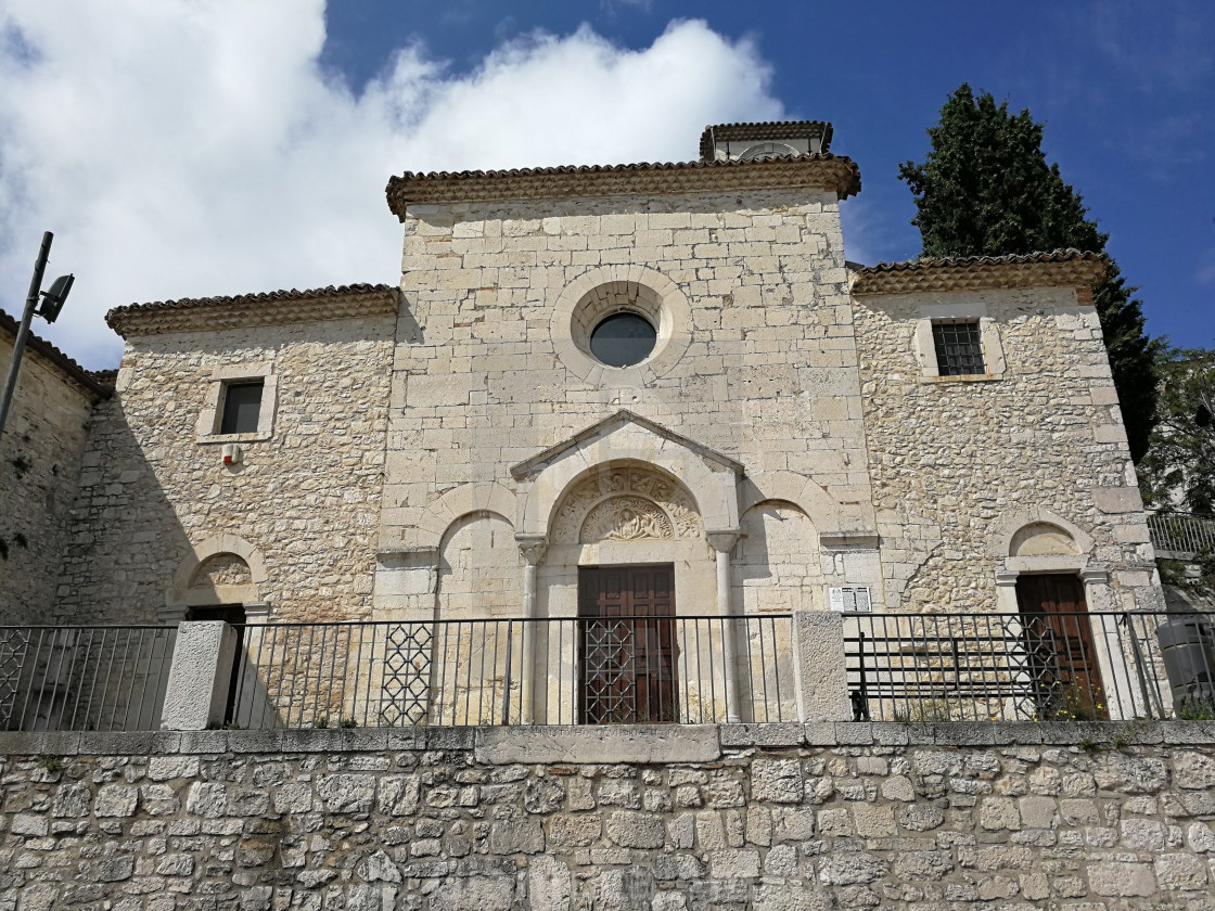 "Campobasso – Facciata della chiesa di San Bartolomeo" stock image