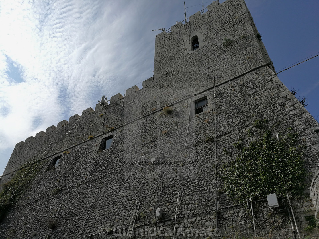 "Campobasso – Facciata di nord-est del Castello Monforte" stock image