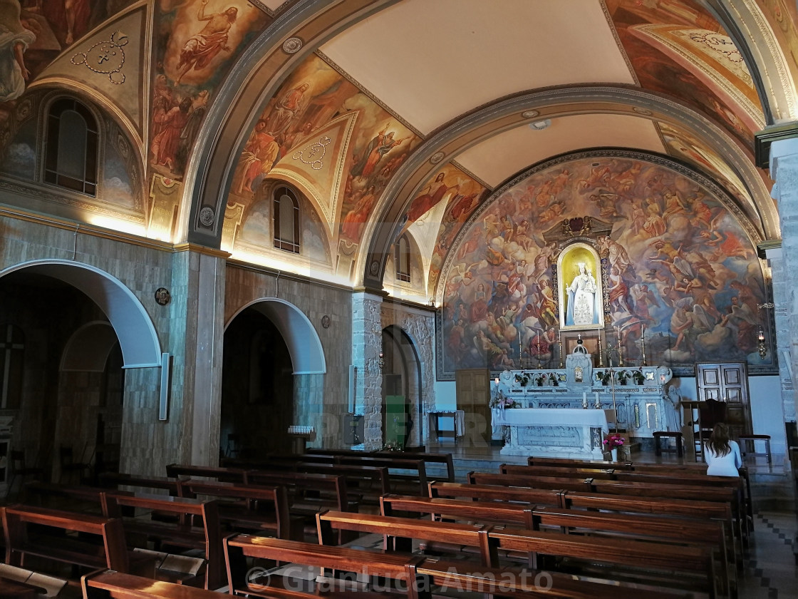 "Campobasso - Interno del santuario di Santa Maria del Monte" stock image