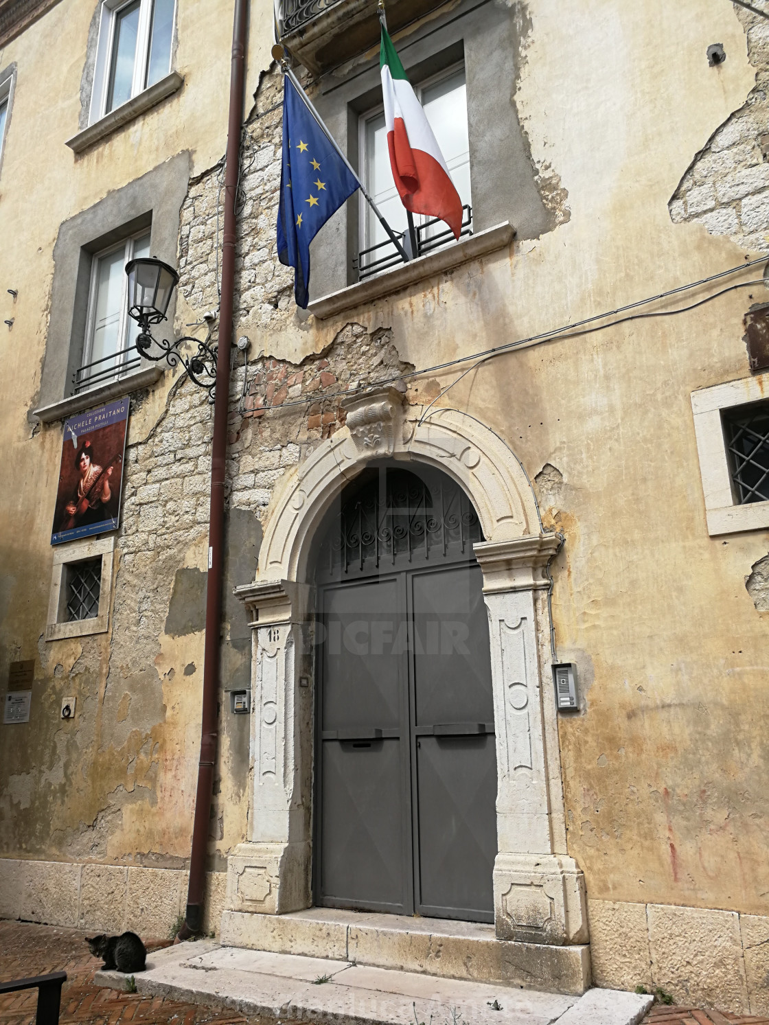 "Campobasso – Entrata di Palazzo Pistilli" stock image