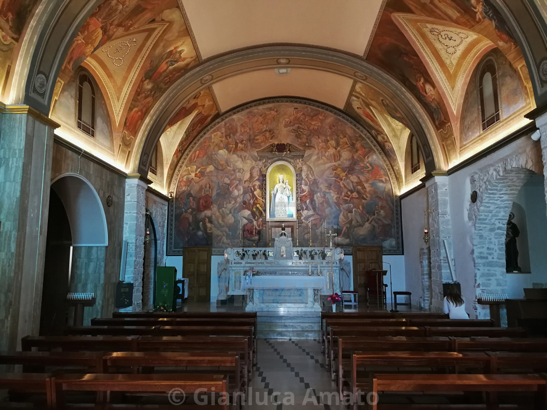 "Campobasso - Interno di Santa Maria del Monte" stock image