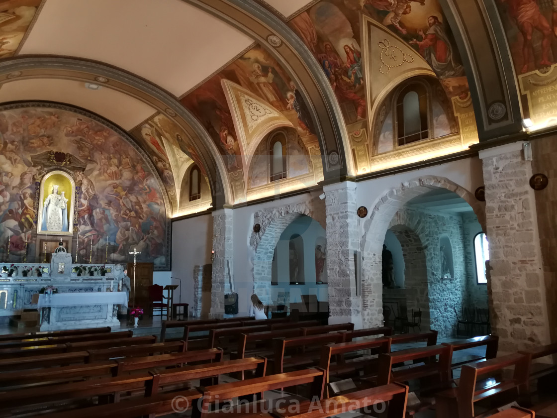 "Campobasso - Interno della chiesa di Santa Maria del Monte" stock image